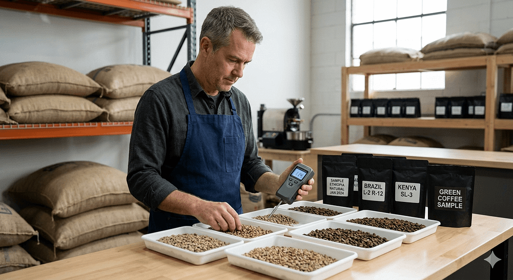 コーヒー豆の卸・仕入れ先を見直すバイヤーの画像