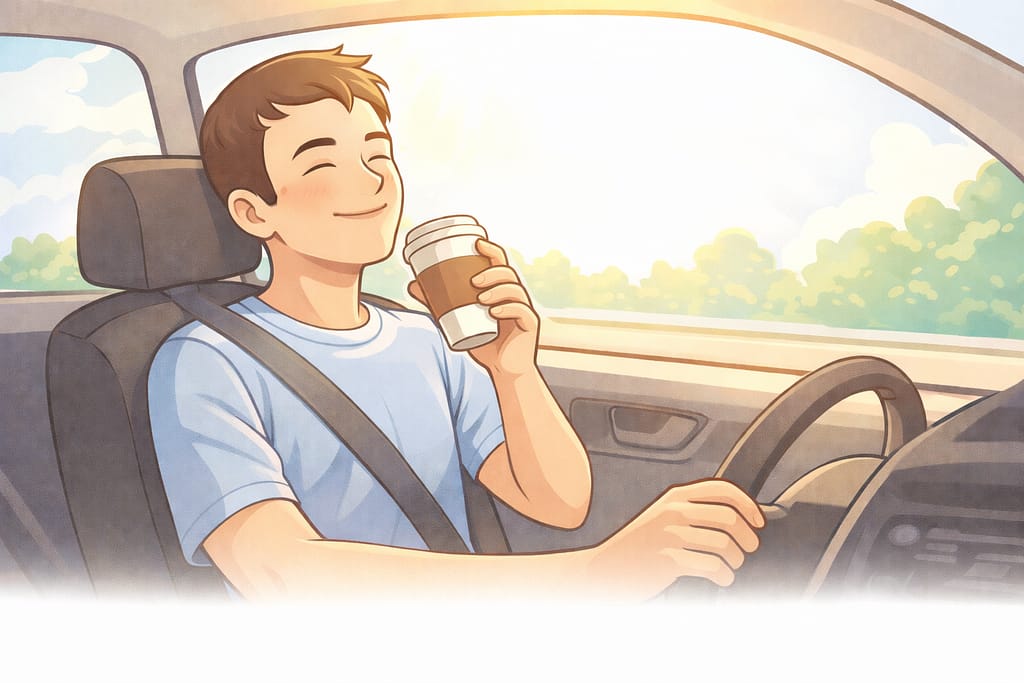 コーヒーを楽しむための3つのルール」として、ポジティブなイメージで締める。