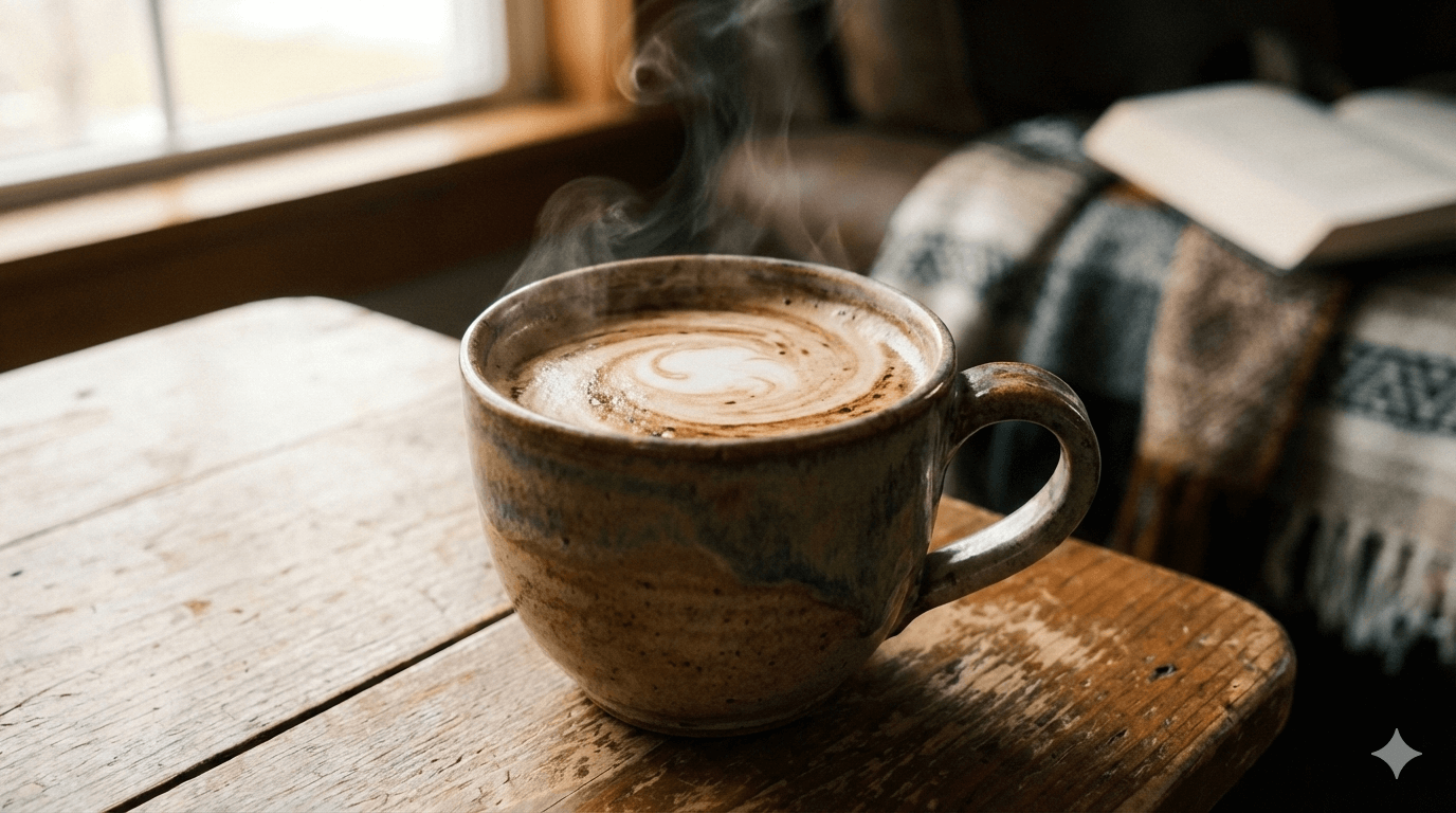 自宅で作れる温かいカフェモカとコーヒー・ココアの粉