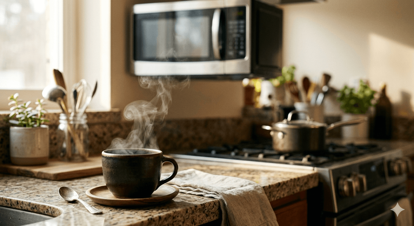 冷めたコーヒーを温め直す3つの方法（電子レンジ・鍋・湯煎）